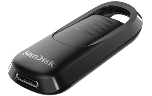 Clé USB-C SanDisk Ultra Slider 128 Go - Noir - USB 3.2