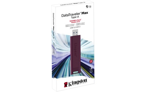 Clé USB Kingston DataTraveler Max 1 To - Rouge - USB 3.2