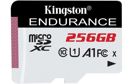 Carte microSDXC Kingston High Endurance 256 Go, UHS-I