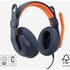 Casque gaming Logitech Zone Learn Over Ear USB-C Bleu, Orange