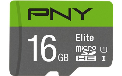 Carte microSDHC PNY Elite 16 Go, UHS-I