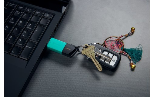 Kingston Technology DataTraveler 256GB USB3.2 Gen1 Exodia M (Noir + Turquoise)