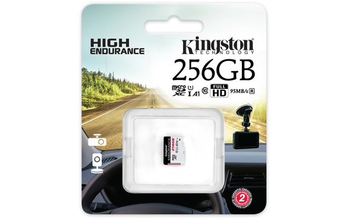 Carte microSDXC Kingston High Endurance 256 Go, UHS-I