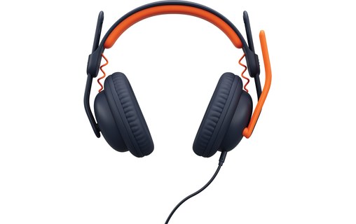 Casque gaming Logitech Zone Learn Over Ear USB-C Bleu, Orange