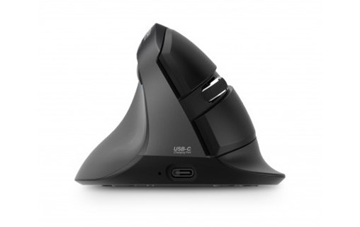 Souris sans fil Urban Factory Ergo Pro - Noire - Pour gaucher, Ergonomique