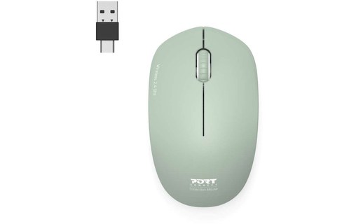 Souris sans fil PORT Designs 900543 - Verte