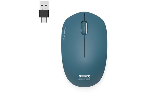 Souris sans fil PORT Designs 900545 - Bleue