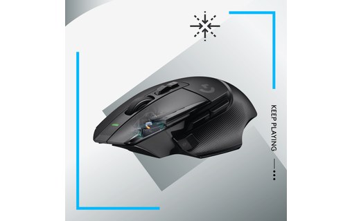 Souris Gaming sans fil Logitech G502 X Lightspeed - Noire