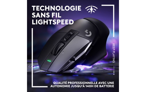 Souris Gaming sans fil Logitech G502 X Lightspeed - Noire