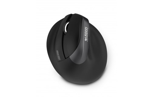 Souris sans fil Urban Factory Ergo Pro - Noire - Pour gaucher, Ergonomique