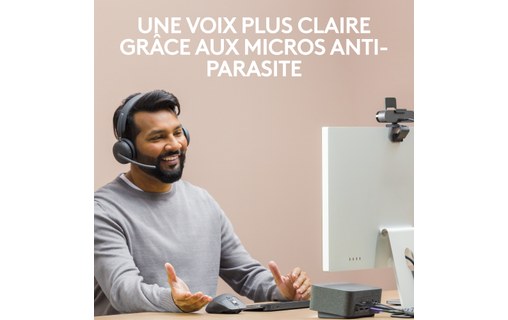 Micro-casque sans fil Logitech Zone Wireless 2 UC Stéréo, Graphite