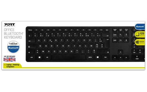 Clavier sans fil PORT Designs 900903 - Noir