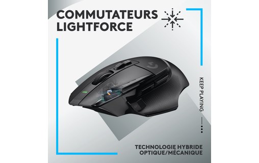 Souris Gaming sans fil Logitech G502 X Lightspeed - Noire
