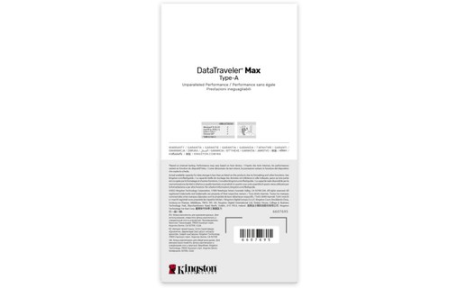 Clé USB Kingston DataTraveler Max 512 Go - Rouge - USB 3.2