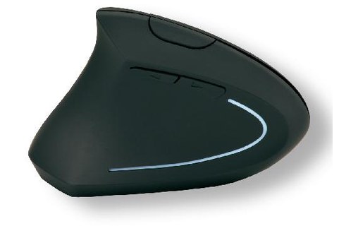 Souris MCL SS-618GW/N - Noire - Pour gaucher, Ergonomique