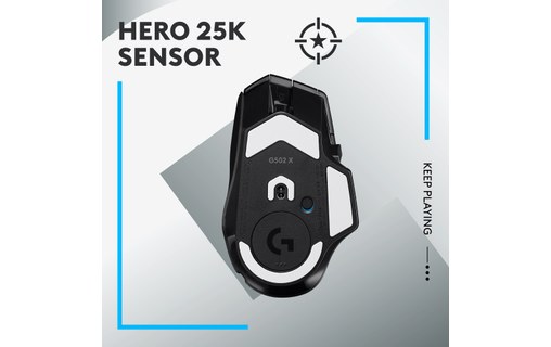 Souris Gaming sans fil Logitech G502 X Lightspeed - Noire