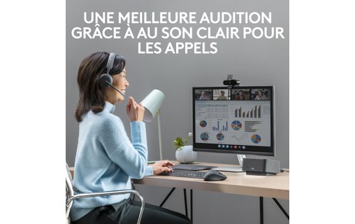 Micro-casque sans fil Logitech Zone Wireless 2 UC Stéréo, Graphite