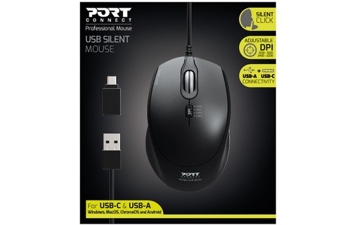 Souris PORT Designs 900711 - Noire