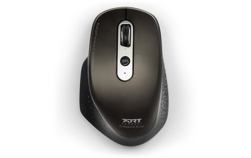 Souris sans fil PORT Designs 900716 - Noire - Ergonomique