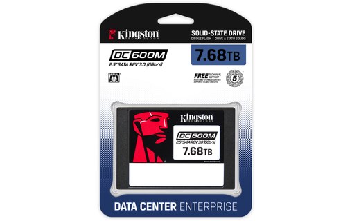 Kingston DC600M 7,68 To - SSD 2,5" TLC