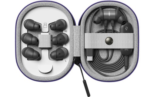 Écouteurs Logitech Zone Wired Earbuds UC, Graphite - USB-C