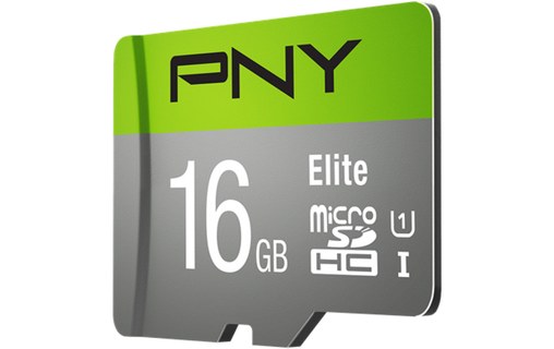 Carte microSDHC PNY Elite 16 Go, UHS-I