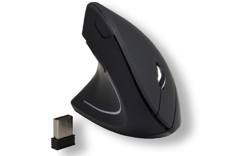 Souris MCL SS-618GW/N - Noire - Pour gaucher, Ergonomique