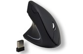 Souris MCL SS-618GW/N - Noire - Pour gaucher, Ergonomique