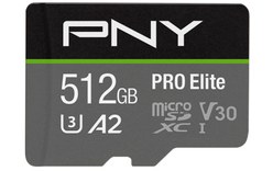 Carte microSDXC PNY Pro Elite 512 Go, V30