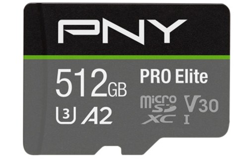 Carte microSDXC PNY Pro Elite 512 Go, V30