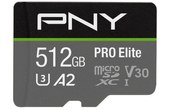 Carte microSDXC PNY Pro Elite 512 Go, V30