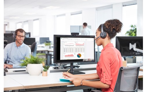 Micro-casque sans fil Logitech Zone Teams Stéréo, Graphite - Bluetooth