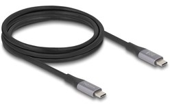 Câble Delock USB-C vers USB-C 240 W 40 Gbit/s - 2 m - Gris