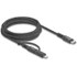 Câble Delock USB-C vers USB-C / Lightning - 2 m - Noir
