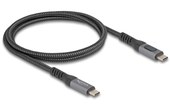 Câble Delock USB-C vers USB-C 240 W 40 Gbit/s - 1 m - Noir