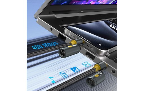 Câble 4Smarts USB-C vers USB-C USB 2.0 - 1,5 m - Noir