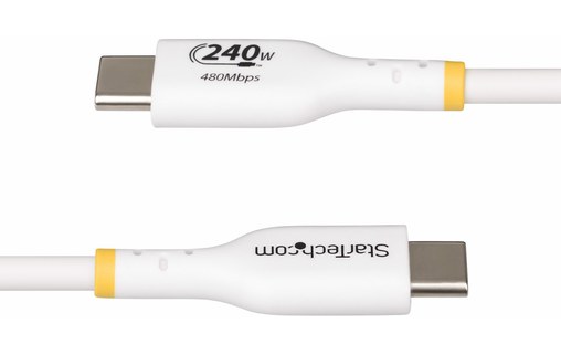 Câble StarTech USB-C vers USB-C 240 W USB 2.0 - 1 m - Blanc
