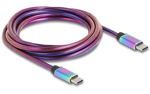 Câble Delock USB-C vers USB-C 60 W USB 2.0 - 2 m - Multicolore