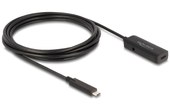 Rallonge Delock USB-C vers USB-C femelle 10 Gbit/s - 3 m - Noir