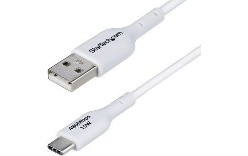 Câble USB-A vers USB-C - StarTech - 1 m - Blanc