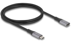 Rallonge Delock USB-C vers USB-C femelle 240 W 40 Gbit/s - 1 m - Gris