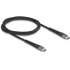DeLOCK 81124 câble USB USB 2.0 1 m USB C Noir