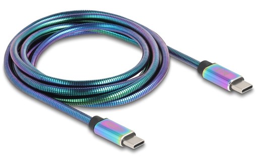 Câble Delock USB-C vers USB-C 60 W USB 2.0 - 2 m - Multicolore