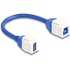 Câble Delock USB-A femelle vers USB-B femelle 5 Gbit/s - 20 cm - Blanc