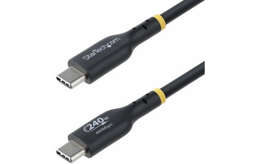 Câble StarTech USB-C vers USB-C 240 W USB 2.0 - 4 m - Noir