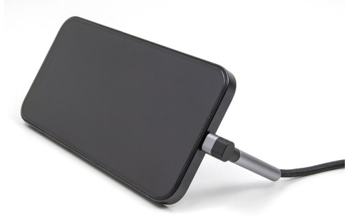 Câble Delock USB-C vers USB-C coudé 60 W USB 2.0 - 1,5 m - Gris