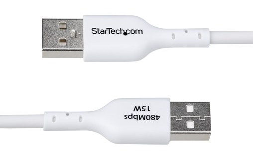 Câble StarTech USB-A vers USB-C USB 2.0 - 2 m - Blanc