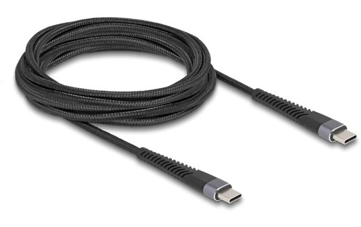 Câble Delock USB-C vers USB-C 60 W USB 2.0 - 3 m - Noir