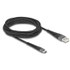 Câble Delock USB-A vers USB-C 60 W USB 2.0 - 3 m - Noir