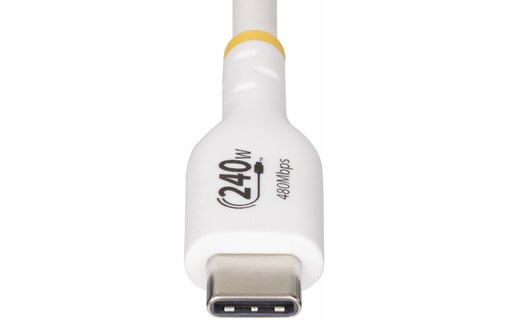 Câble StarTech USB-C vers USB-C 240 W USB 2.0 - 1 m - Blanc